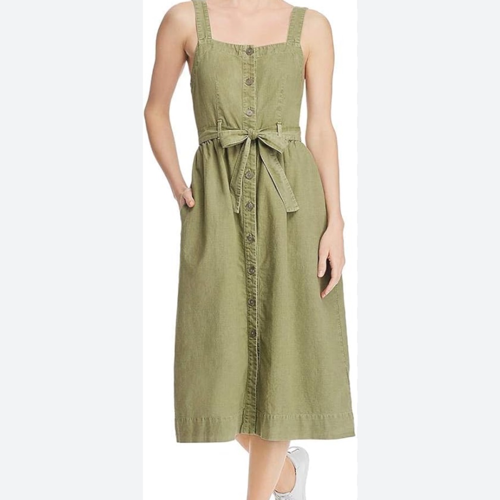 Adriano Goldschmied Britta Dress Olive Green